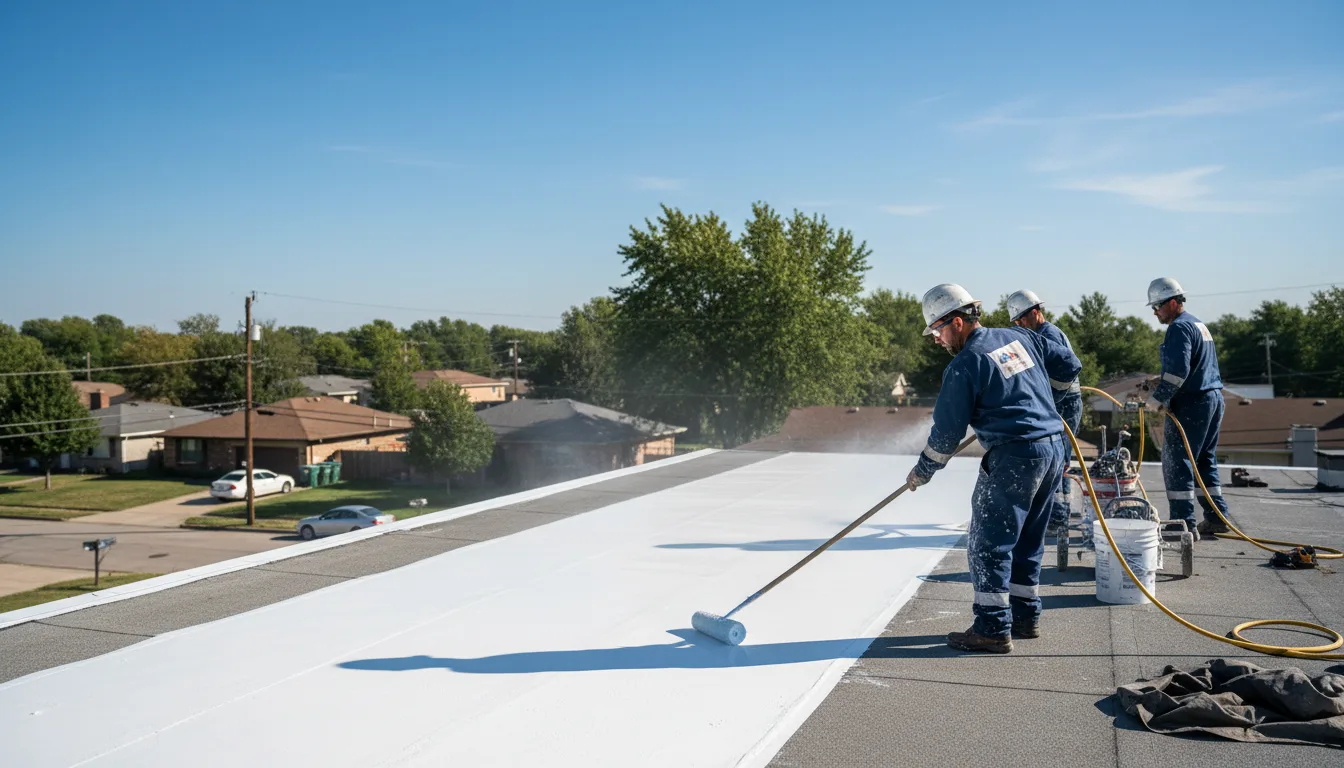 Commercial roof coating in Bausman, PA near me